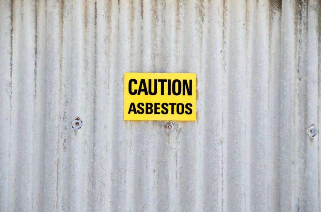 Warning for asbestos